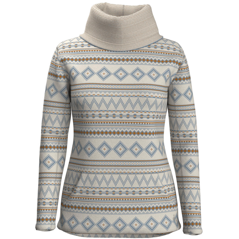 Smartwool Hudson Trail Fleece Pullover - Women's Ash Fairisle