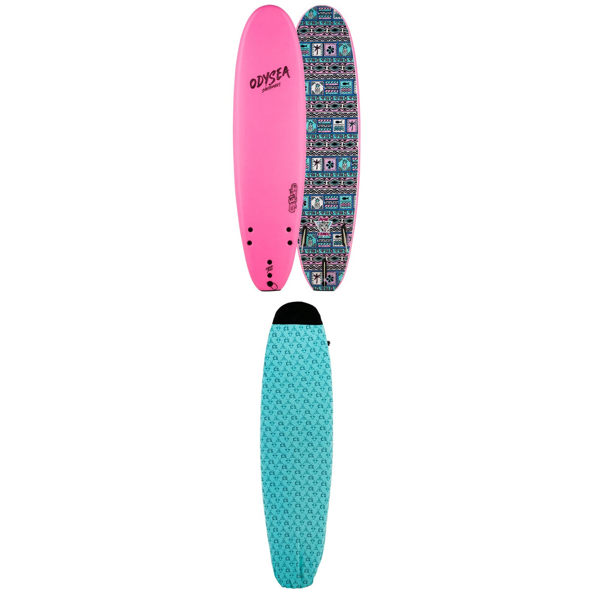 Catch Surf Odysea 7'0" Log x Jamie O'Brien Surfboard + 7ft Board Sock