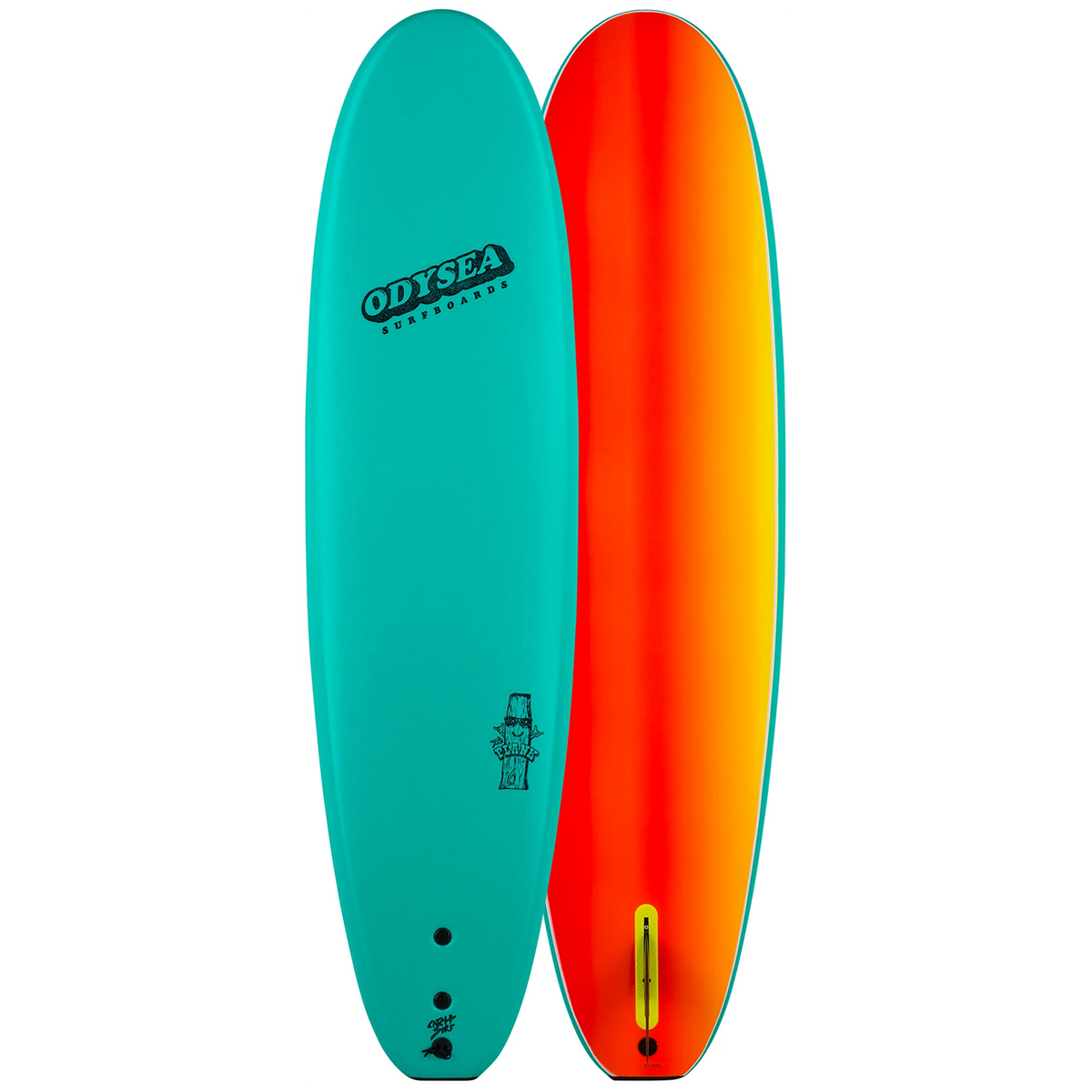 Catch Surf Odysea 7'0" Plank Single Fin Surfboard Emerald Green