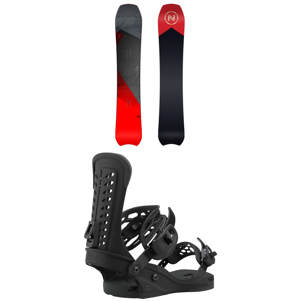 Nidecker Area Snowboard + Union Force Snowboard Bindings 2021