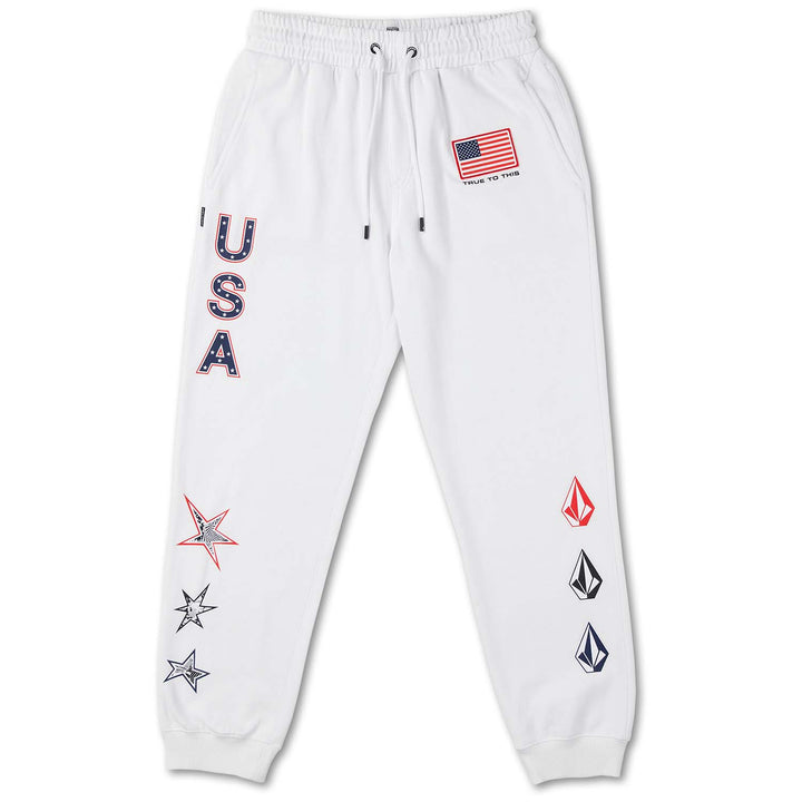 Volcom USST Fleece Pants - Women's USST White