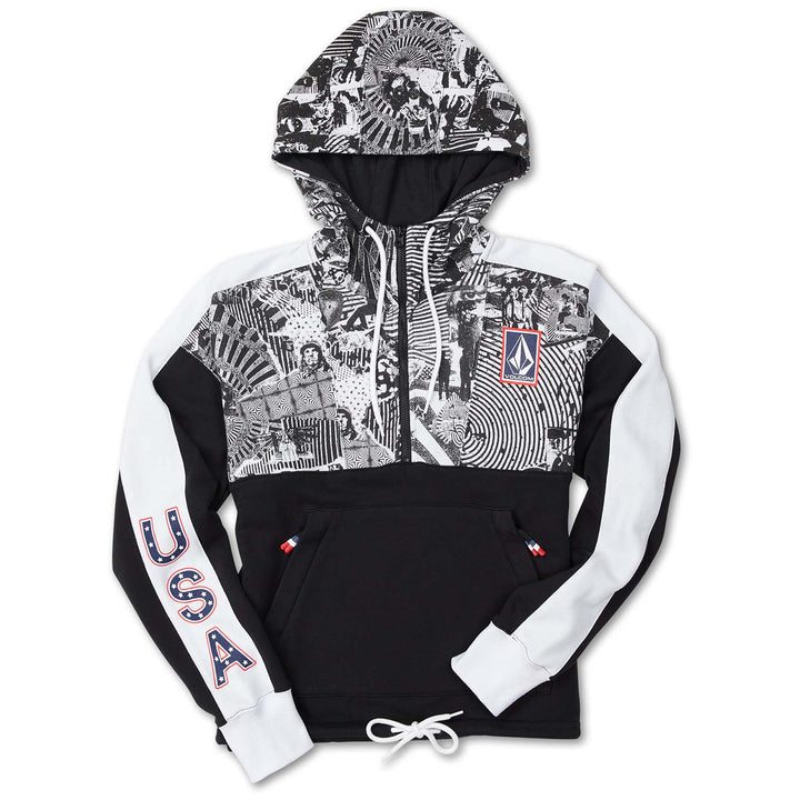 Volcom USST Anorak Hoodie - Women's Black White