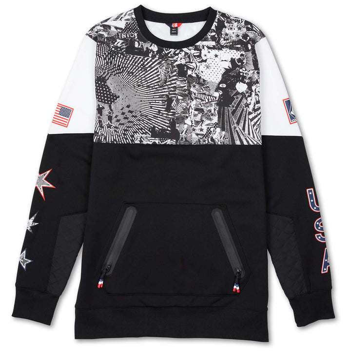 Volcom USST Let It Storm Crew Fleece - Men's Black White