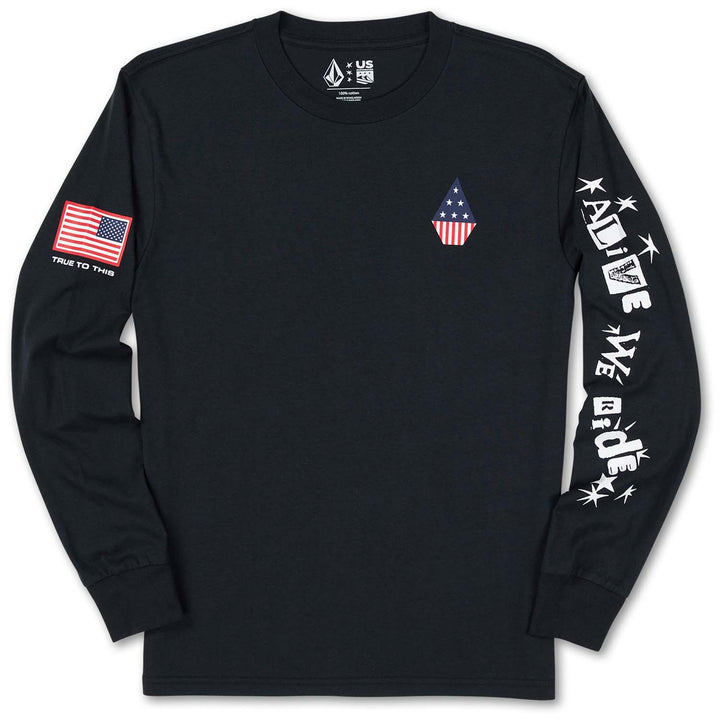 Volcom USST Stone Long Sleeve T-Shirt - Men's USST Black