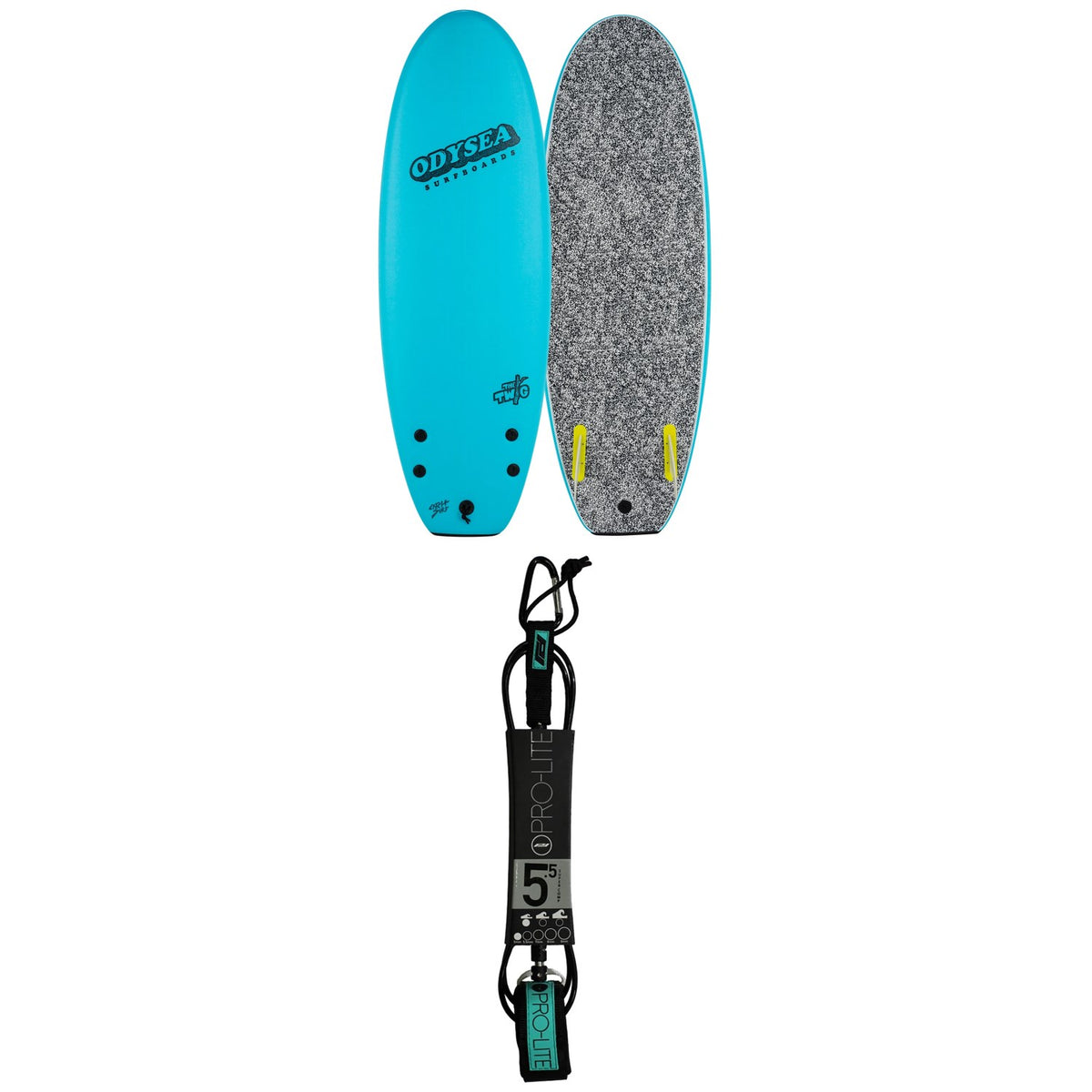 Catch Surf Odysea Twig 4'10" Twin Fin Surfboard + Pro-Lite 5.5' Super Comp Leash
