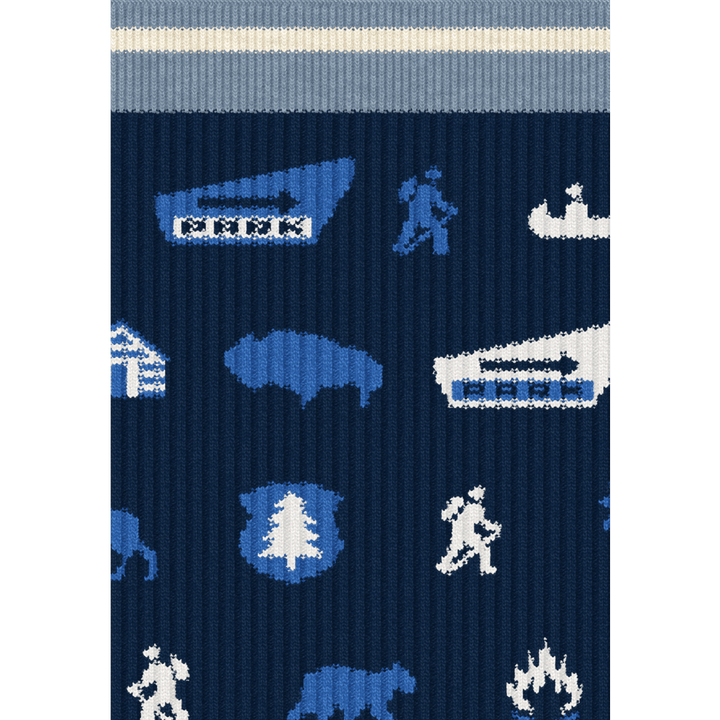 Smartwool Everyday Park Explorer Pattern Crew Socks - Men's Deep Navy