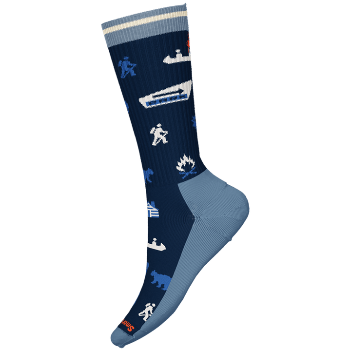 Smartwool Everyday Park Explorer Pattern Crew Socks - Men's Deep Navy