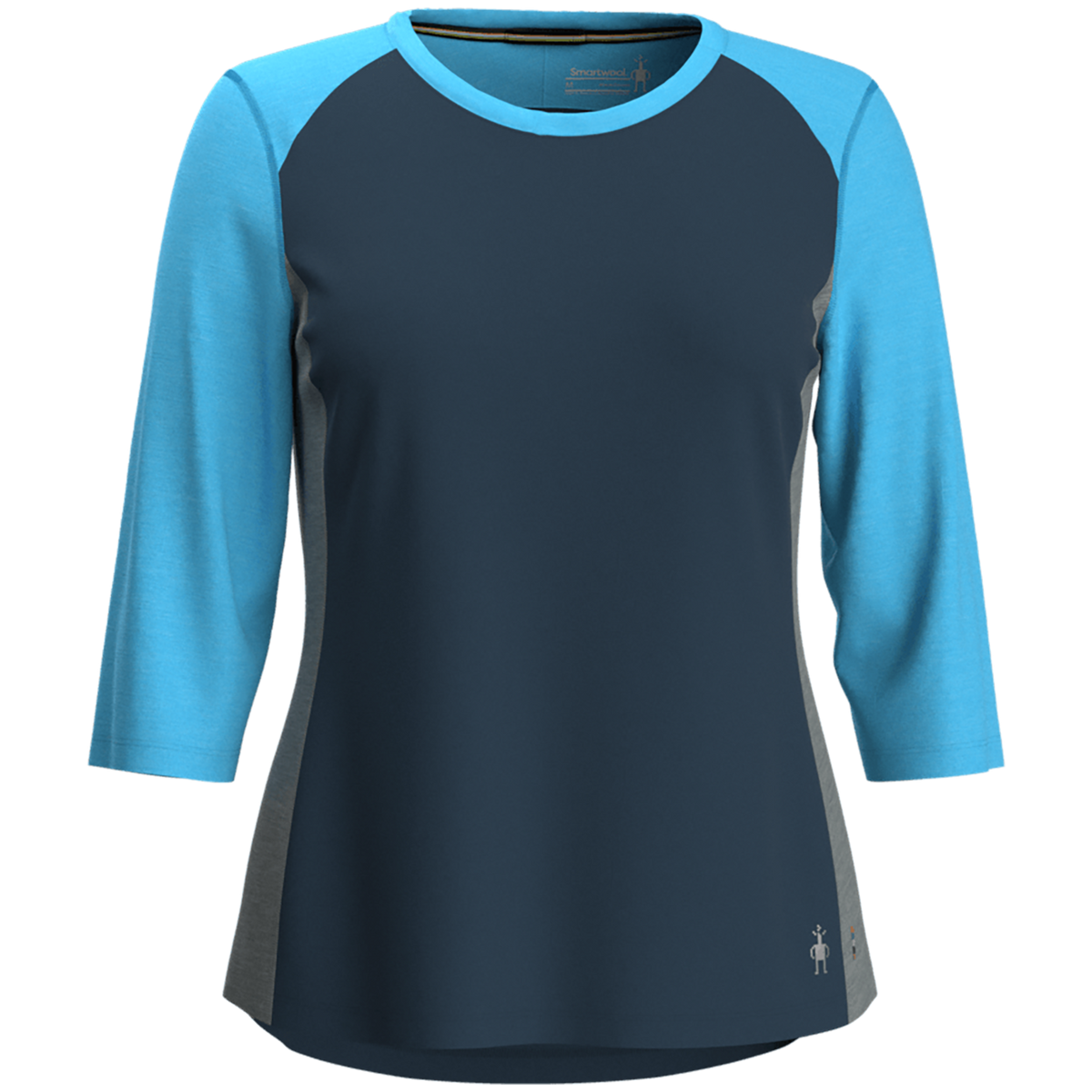 Smartwool Merino Sport 120 Mountain Bike 3/4 Sleeve Tee - Women's Twilight Blue