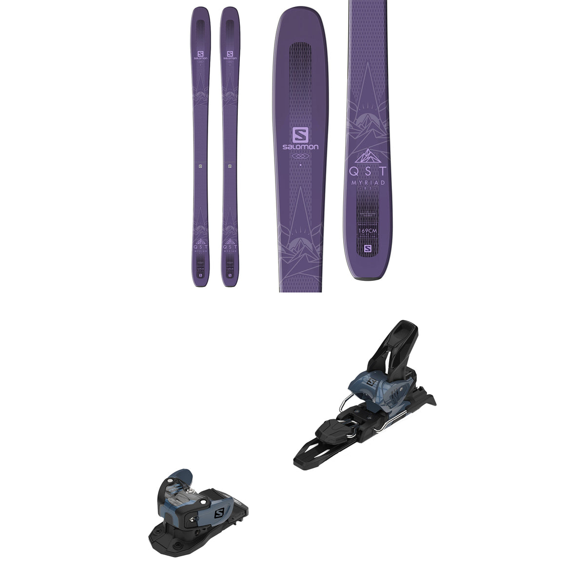Salomon QST Myriad 85 Skis + Warden 11 Bindings - Women's 2019