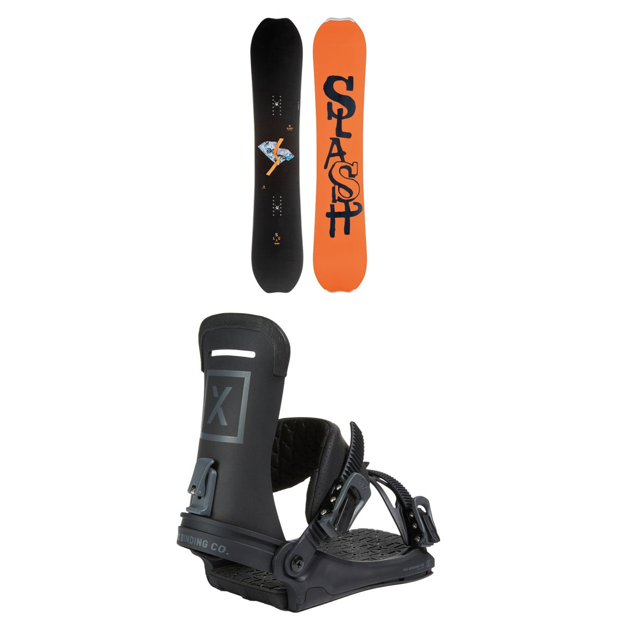 Slash Happy Place Snowboard + Fix Yale Ltd Snowboard Bindings 2022