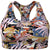The North Face Printed Midline Bra - Women's TNF Black International Women's Collection Print