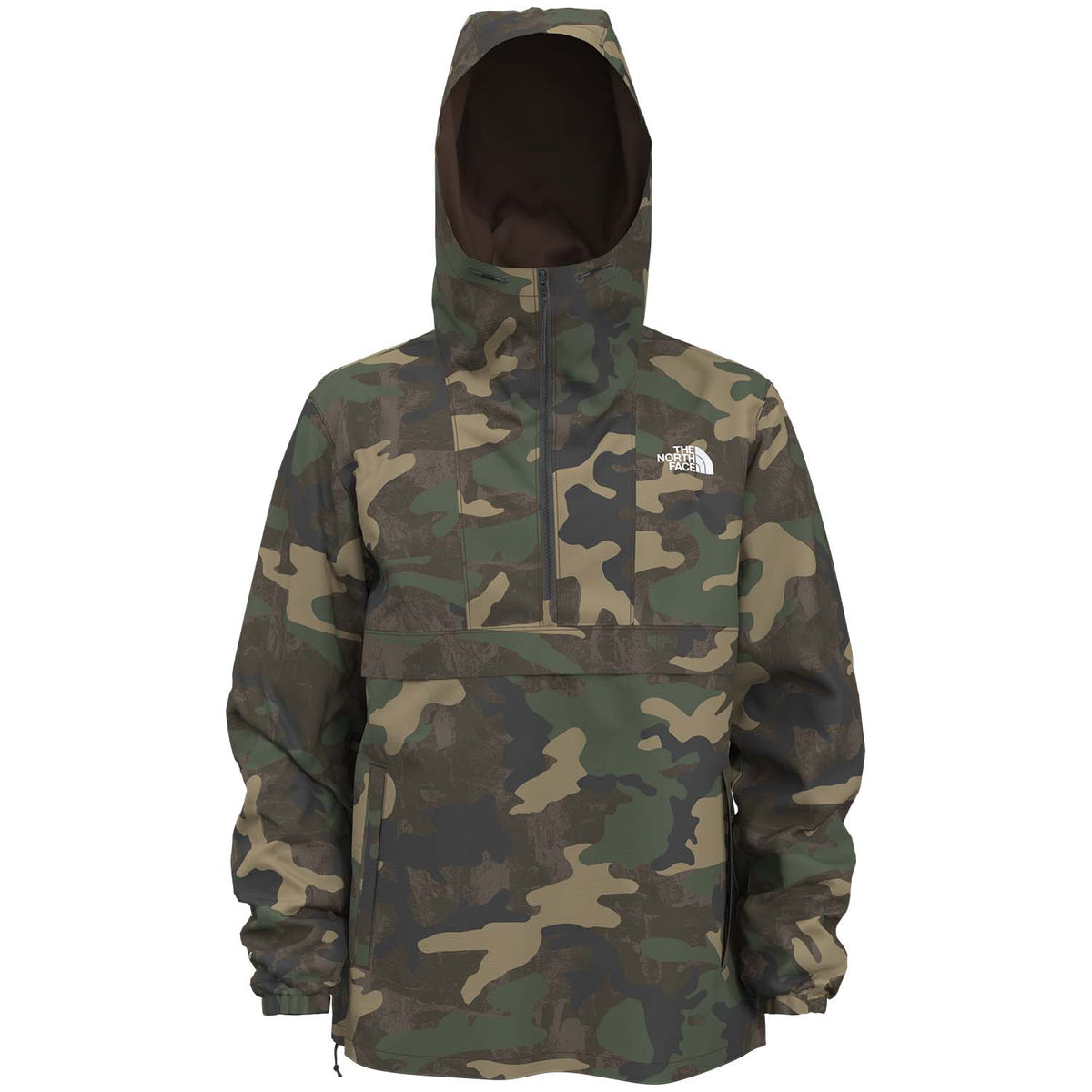 The North Face Printed Antora Anorak Jacket - Men's Kelp Tan/TNF Camo Print