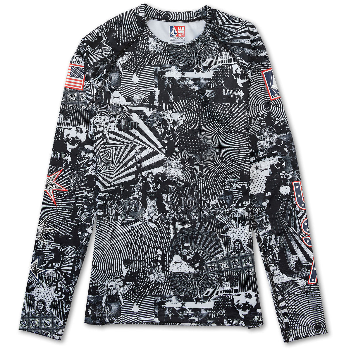 Volcom USST Base Top - Women's Black White