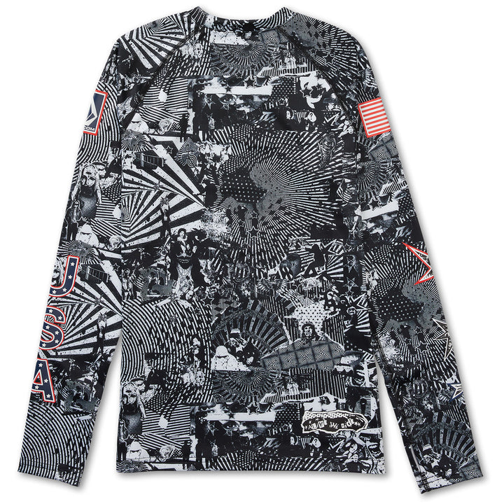 Volcom USST Base Top - Women's Black White
