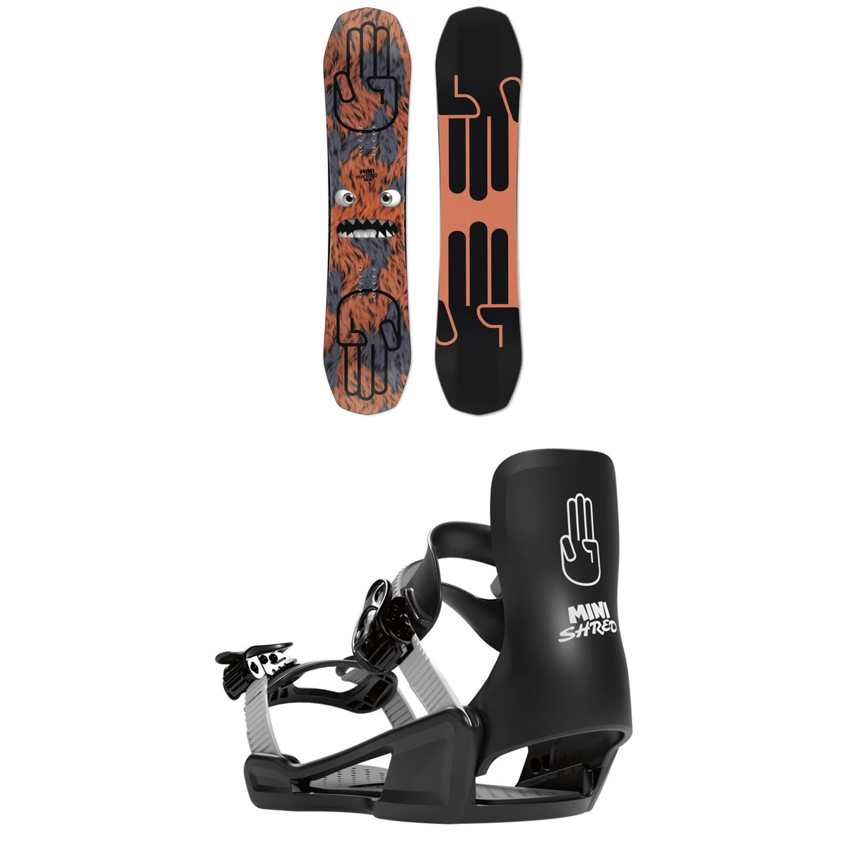 Bataleon Minishred Snowboard + Minishred Snowboard Bindings - Kids' 2022