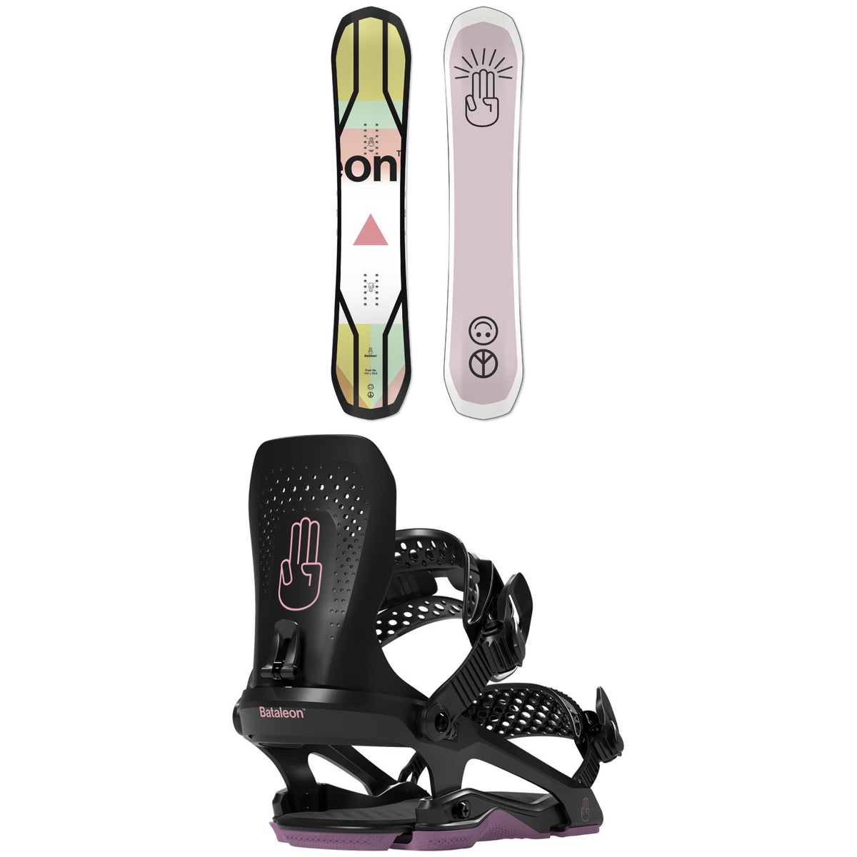 Bataleon Push Up Snowboard + Donna Snowboard Bindings - Women's 2022