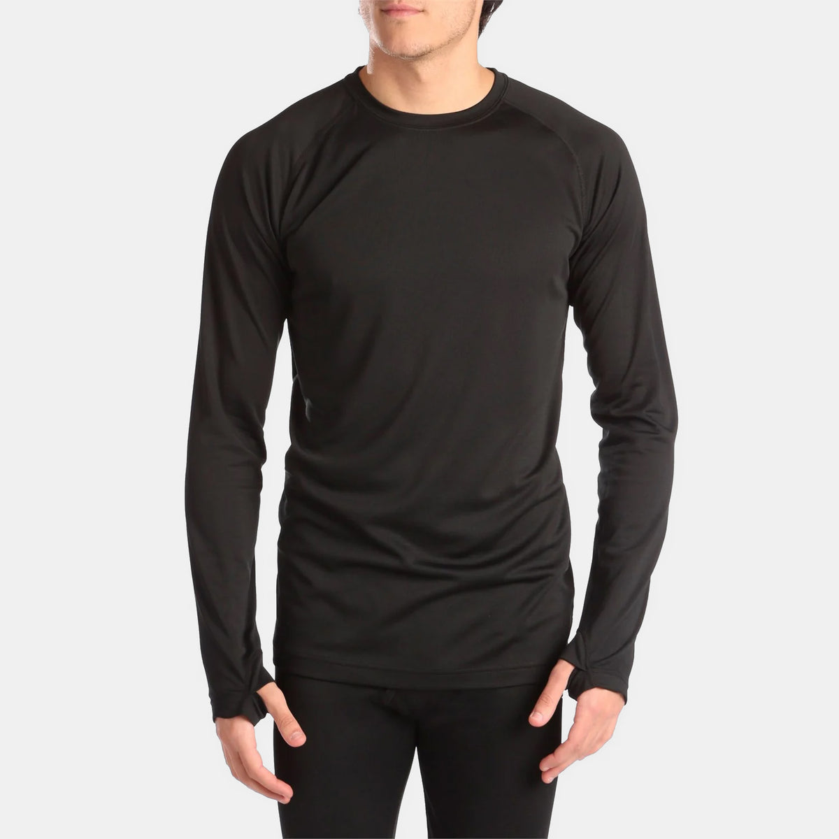 evo Ridgetop Polartec® Power Grid™ Midweight Crew Top Black