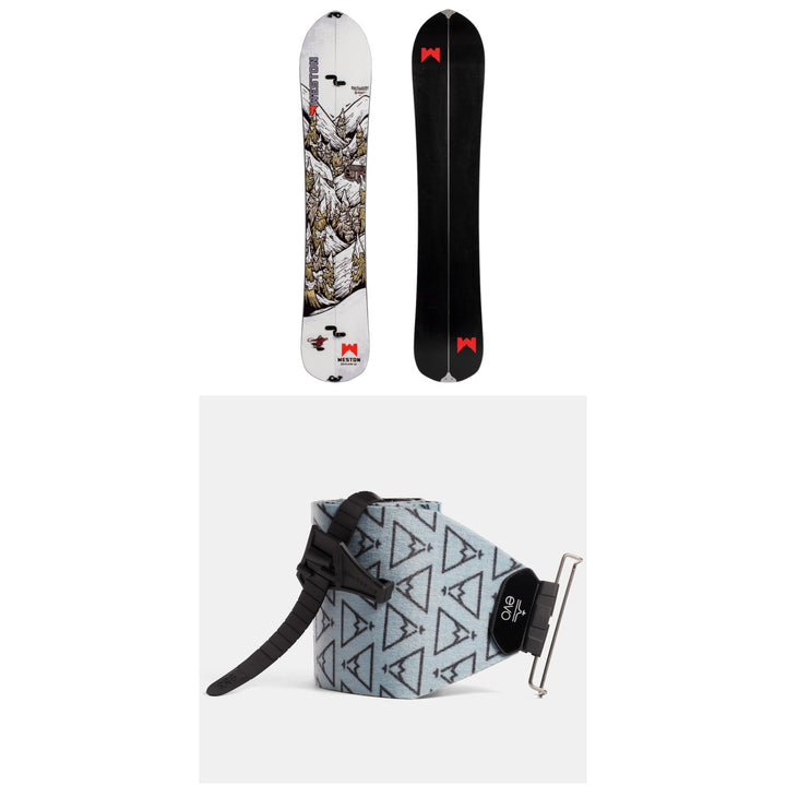 Weston Backwoods Artist Series Splitboard 2022 + evo x Pomoca Pro Glide Splitboard Skins