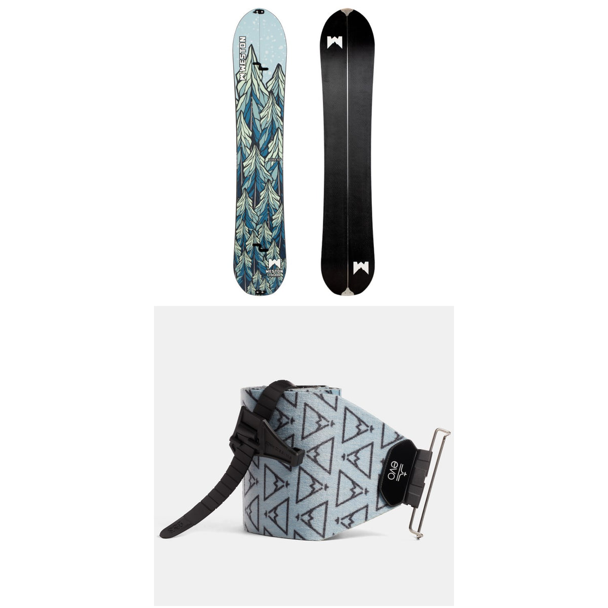 Weston Seeker Splitboard - Women's 2022 + evo x Pomoca Pro Glide Splitboard Skins