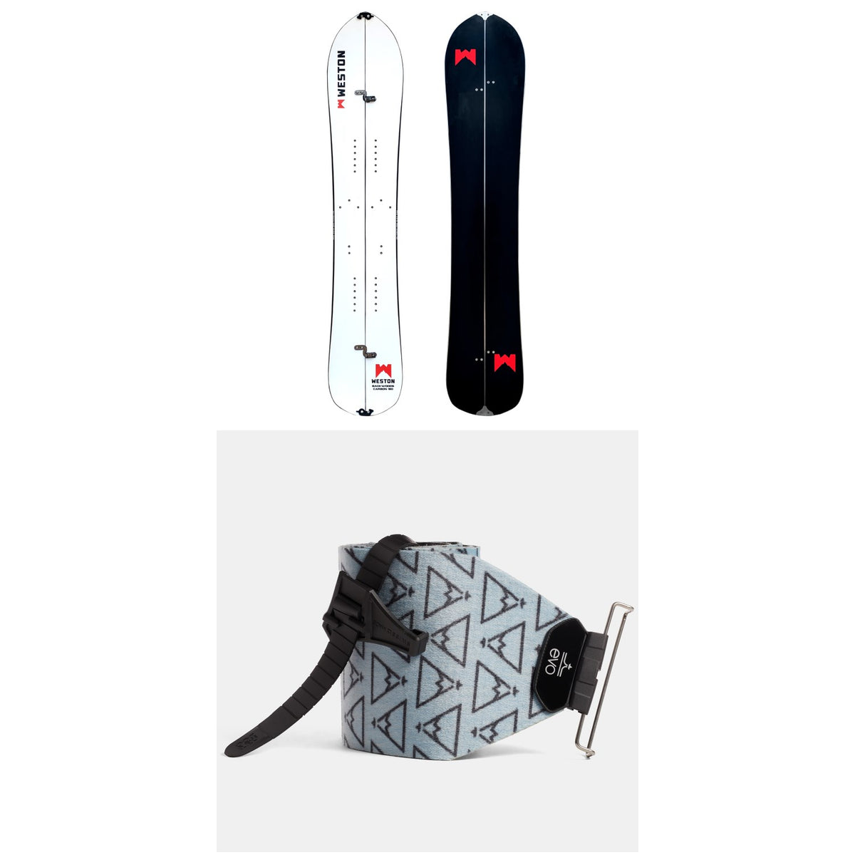 Weston Backwoods Carbon Splitboard 2022 + evo x Pomoca Pro Glide Splitboard Skins