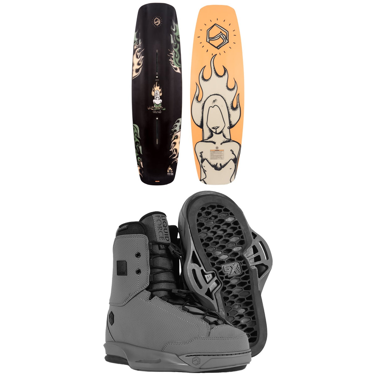 Liquid Force Virago + Idol 6X Wakeboard Package - Women's 2022