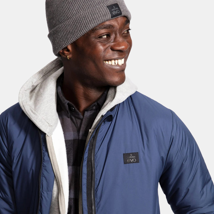 evo Ballard Lightweight Bomber Jacket Navy