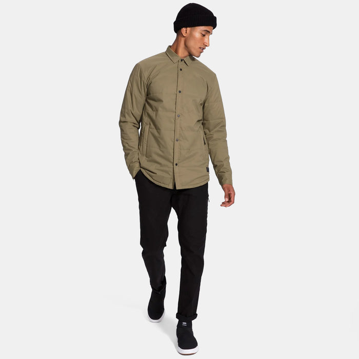 evo Ballard Tech Shacket Olive