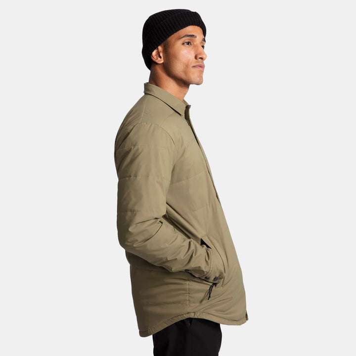 evo Ballard Tech Shacket Olive
