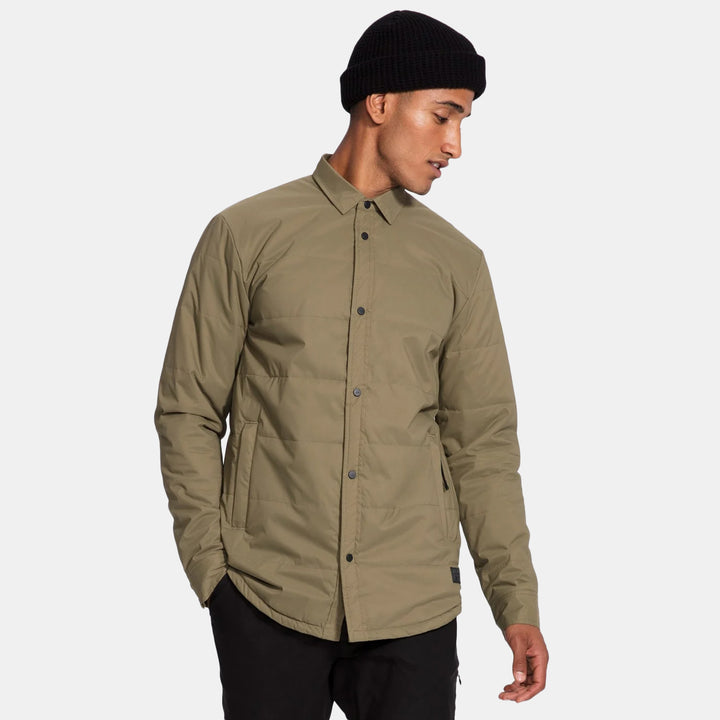 evo Ballard Tech Shacket Olive