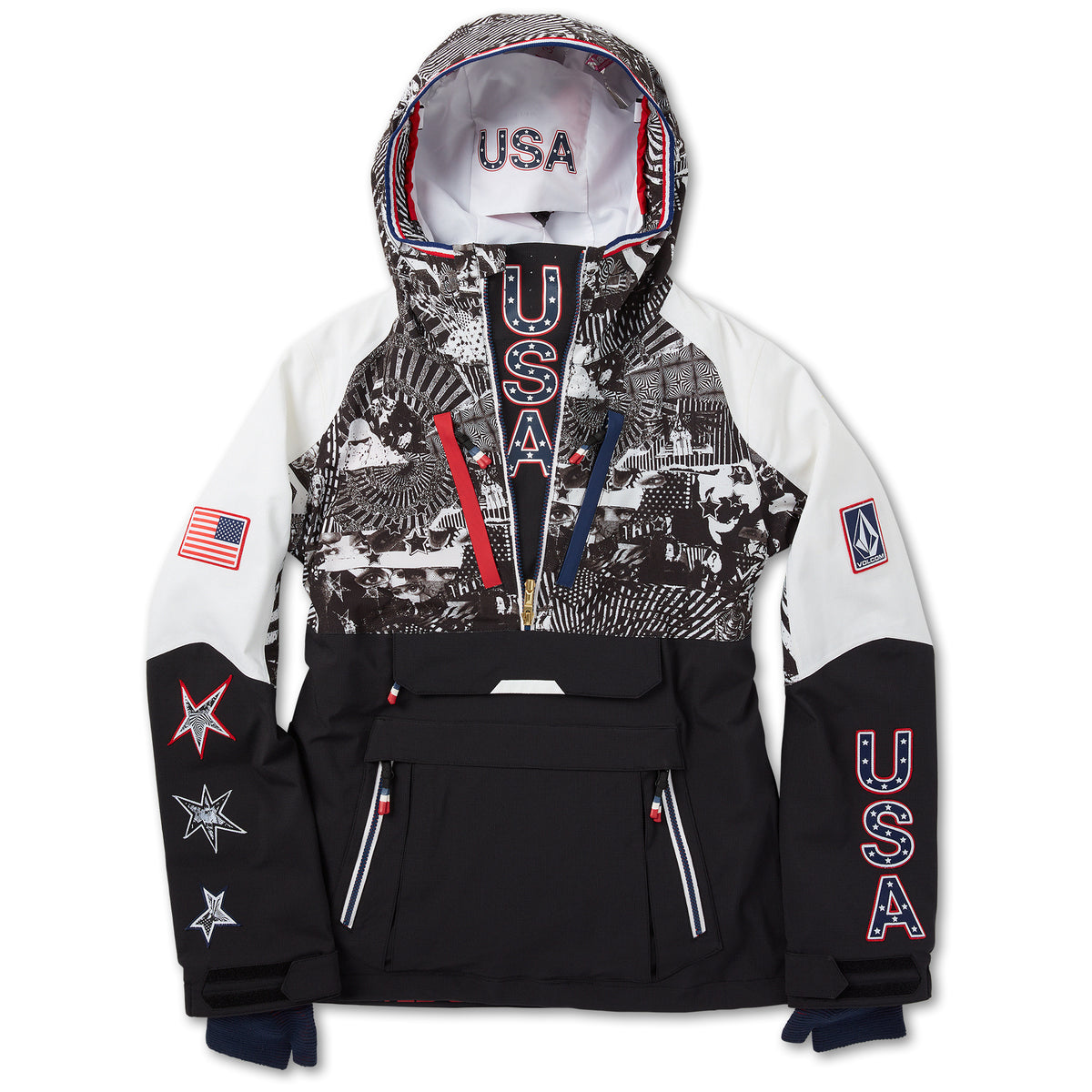 Volcom OU Brighton Pullover Jacket - Women's Black White