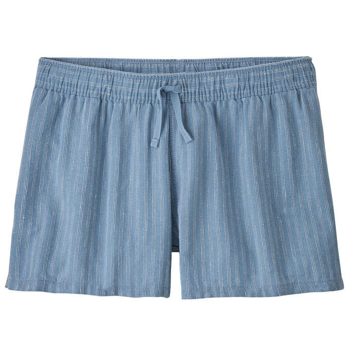 Patagonia Island Hemp Baggies Shorts - Women's Small Currents/Light Plume Grey