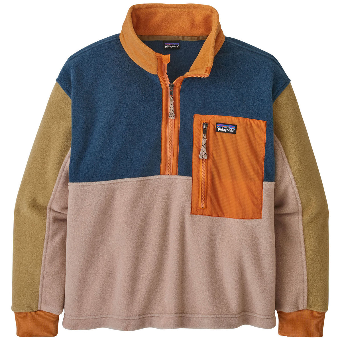 Patagonia Microdini 1/2 Zip Pullover Fleece - Kids' Pampas Tan