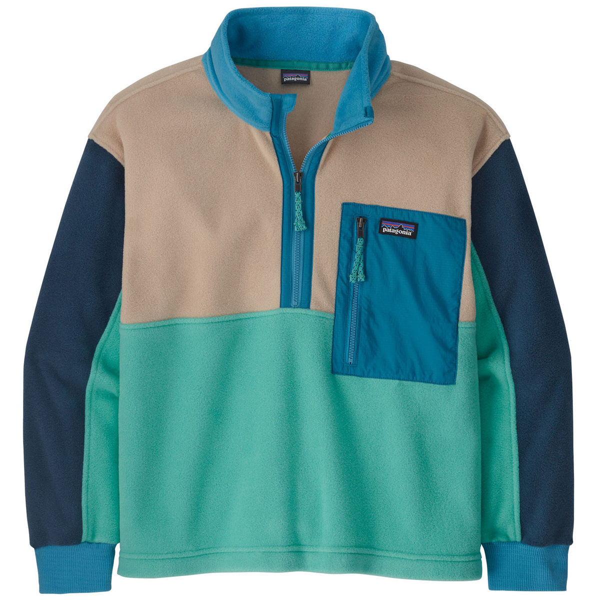Patagonia Microdini 1/2 Zip Pullover Fleece - Kids' Fresh Teal