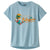 Patagonia Cap Cool Daily T-Shirt - Girls' Palm Protest Jr: Fin Blue