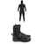 Billabong 4/3 Furnace Comp Chest Zip Hooded Wetsuit + 3mm Furnace Hidden Split Wetsuit Boots