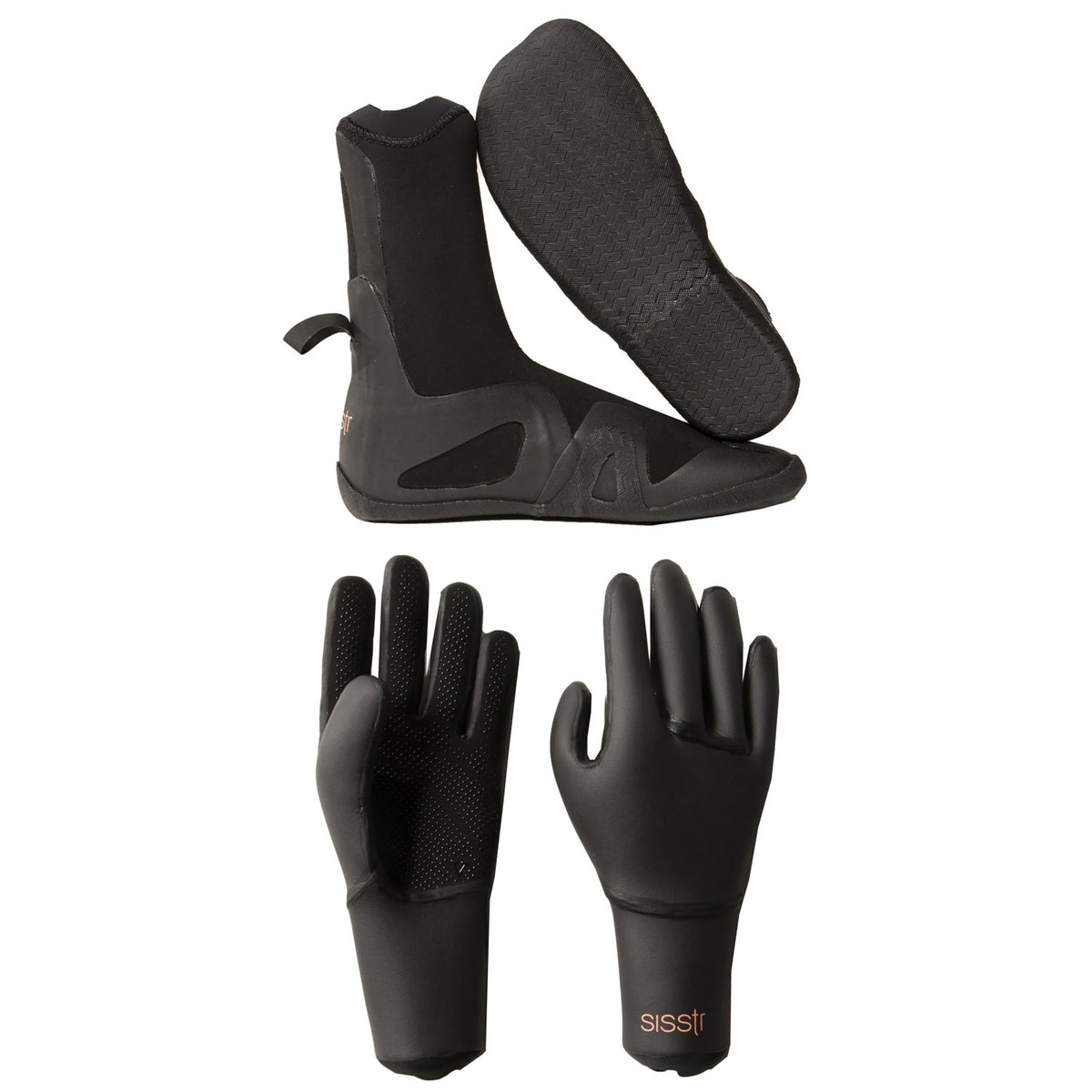 Sisstrevolution 5mm Round Toe Wetsuit Boots + 3mm Wetsuit Gloves - Women's