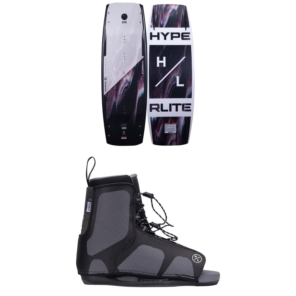 Hyperlite Cryptic Jr. + Remix Wakeboard package - Kids' 2022