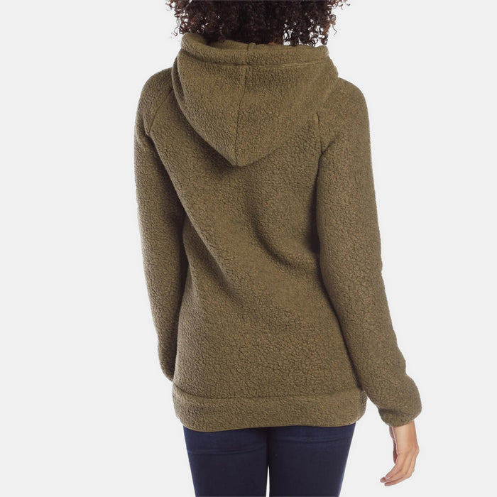 evo Ballard Pullover Fleece Hoodie - Women's Burnt Olive
