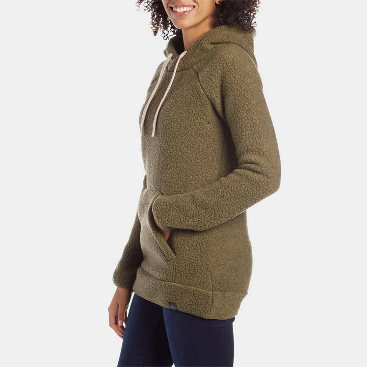 evo Ballard Pullover Fleece Hoodie - Women's Burnt Olive
