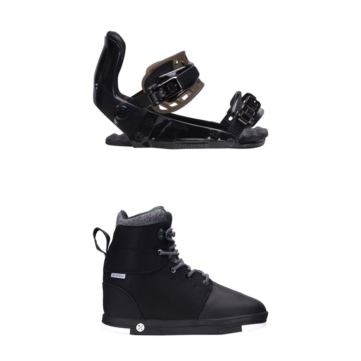 Hyperlite System Pro Wakeboard Bindings + Distortion System Boots 2022