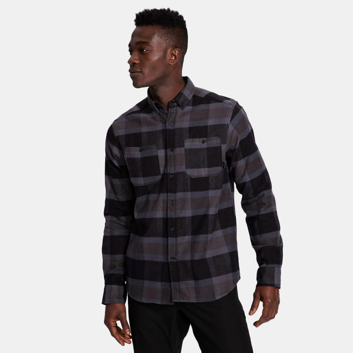 evo Sound Flannel Black/Grey/White Plaid