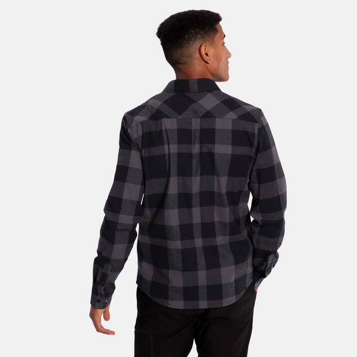evo Lightweight Long-Sleeve Tech Flannel Shirt Black