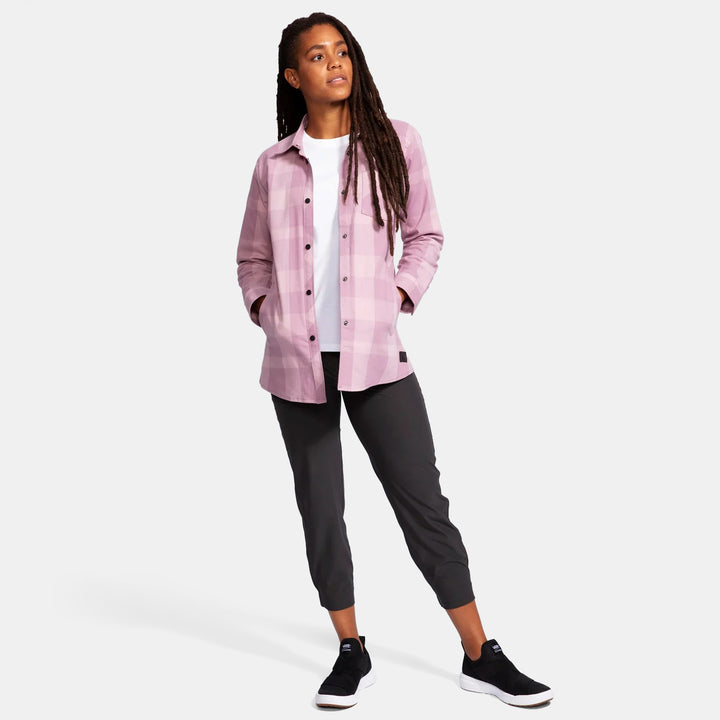 evo Lightweight Long-Sleeve Tech Flannel Shirt - Women's Lilac