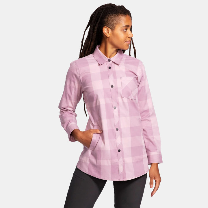 evo Lightweight Long-Sleeve Tech Flannel Shirt - Women's Lilac
