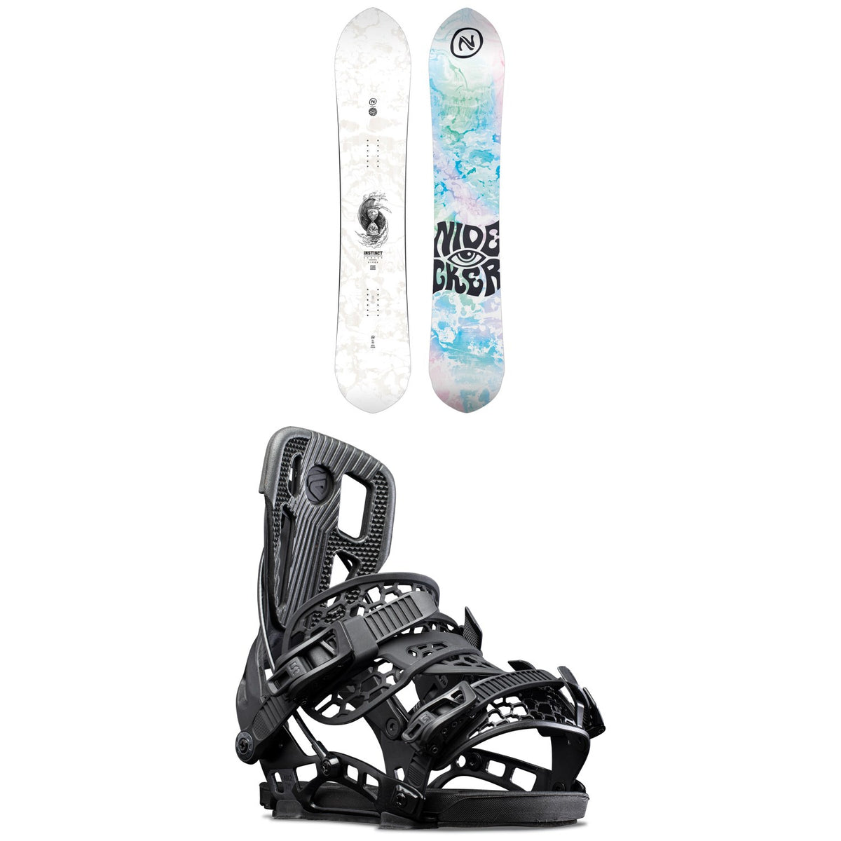 Nidecker Alpha Snowboard + Flow NX2 Team Hybrid Snowboard Bindings 2022