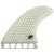 True Ames Side Bite 4.35" Futures Fin Set Clear Hexcore