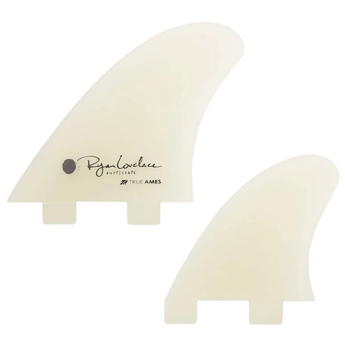 True Ames Lovelace Piggyback Quad FCS Fin Set Clear