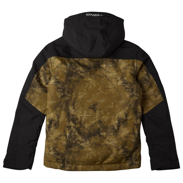 O'Neill Hammer Jr. All Over Print Jacket - Boys' Black AOP Beige