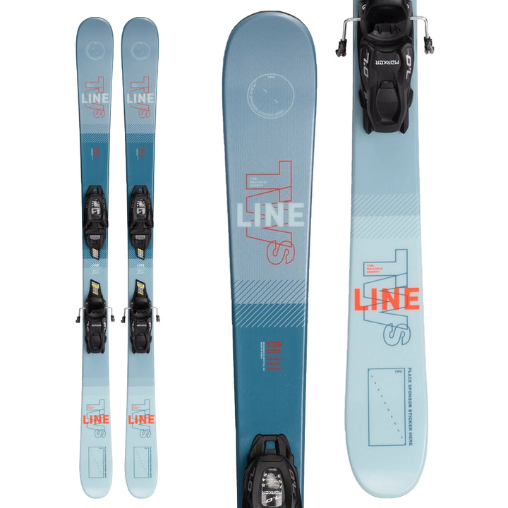 Line Skis Tom Wallisch Shorty Skis + FTD 7.0 Bindings - Boys' 2022