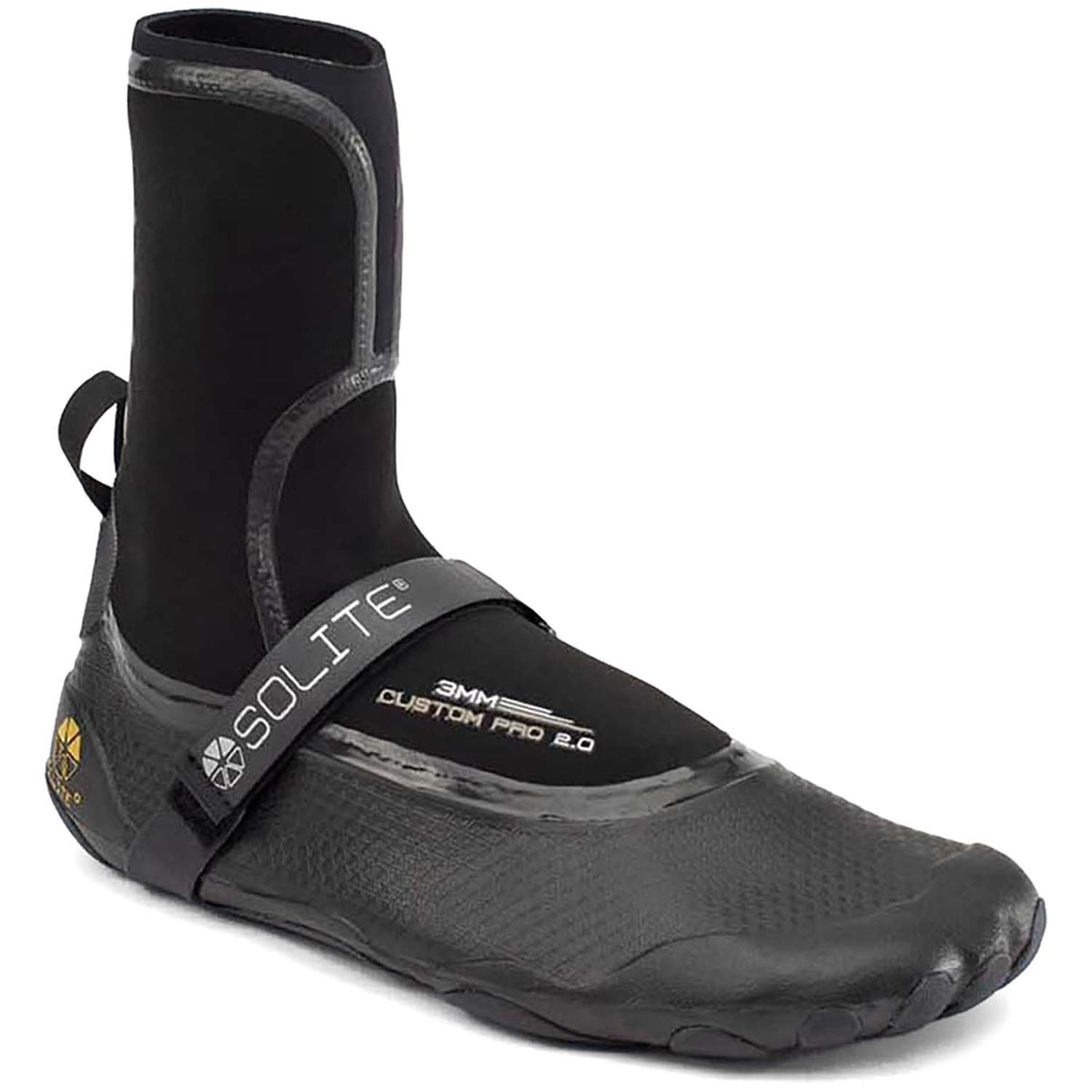 Solite 3mm Custom Pro 2.0 Wetsuit Boots Black/Gum